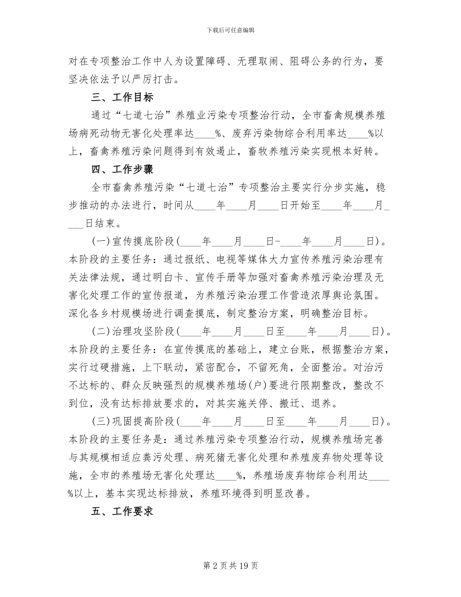 畜禽养殖污染整治方案范文(5篇)_第2页