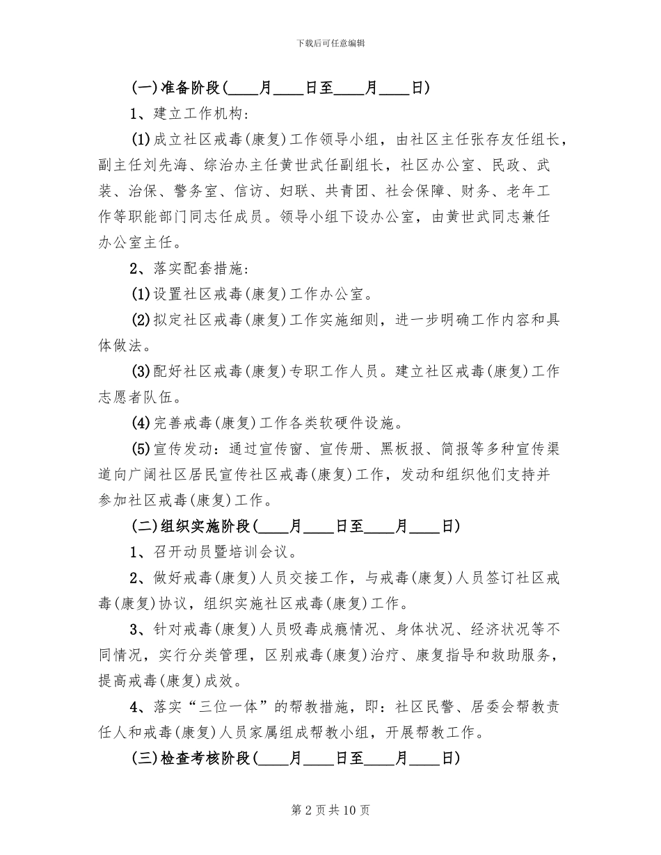 社区开展禁毒活动方案_第2页