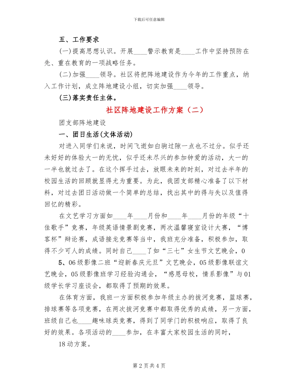 社区阵地建设工作方案_第2页