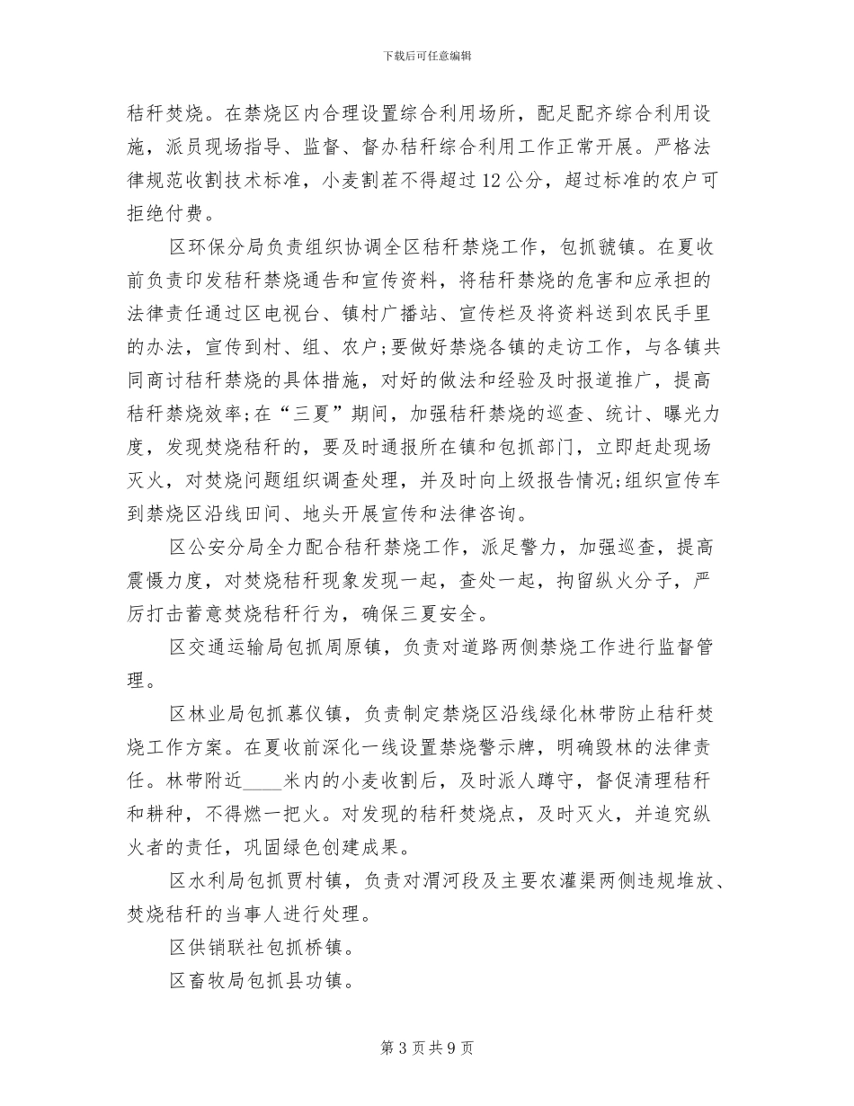 秸秆再利用工作指导方案范文_第3页