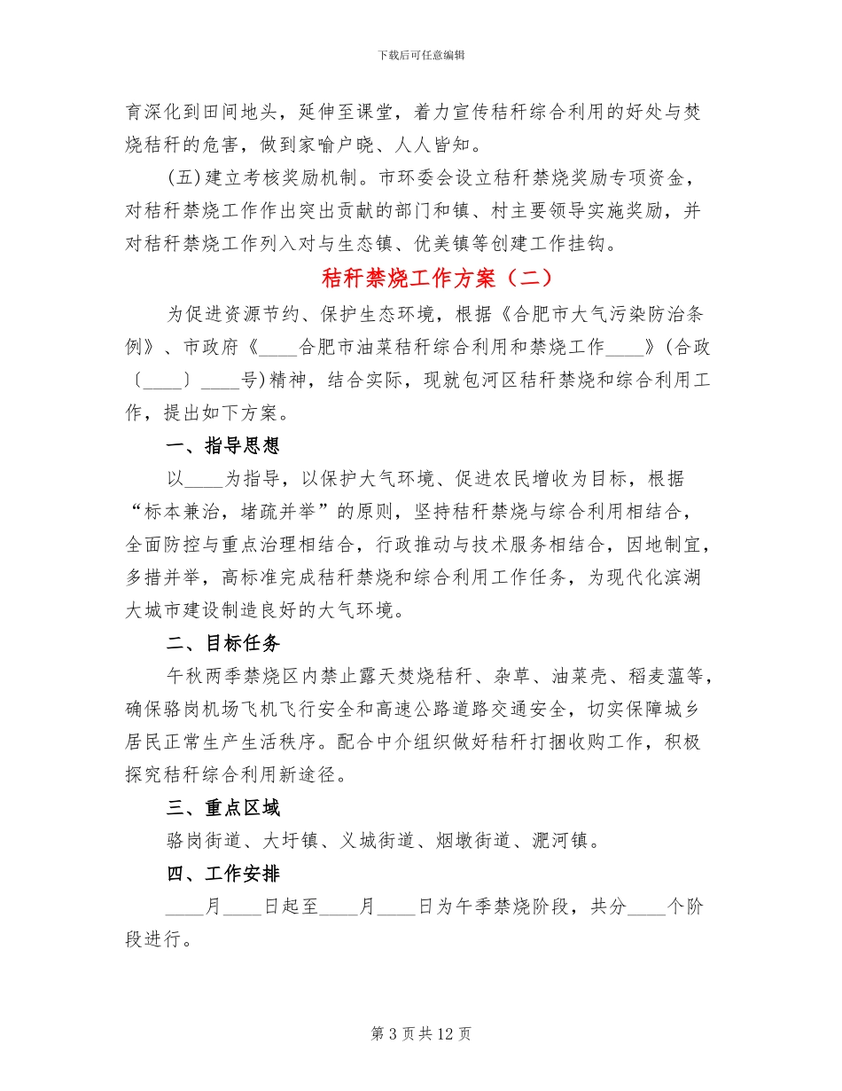 秸秆禁烧工作方案(4篇)_第3页