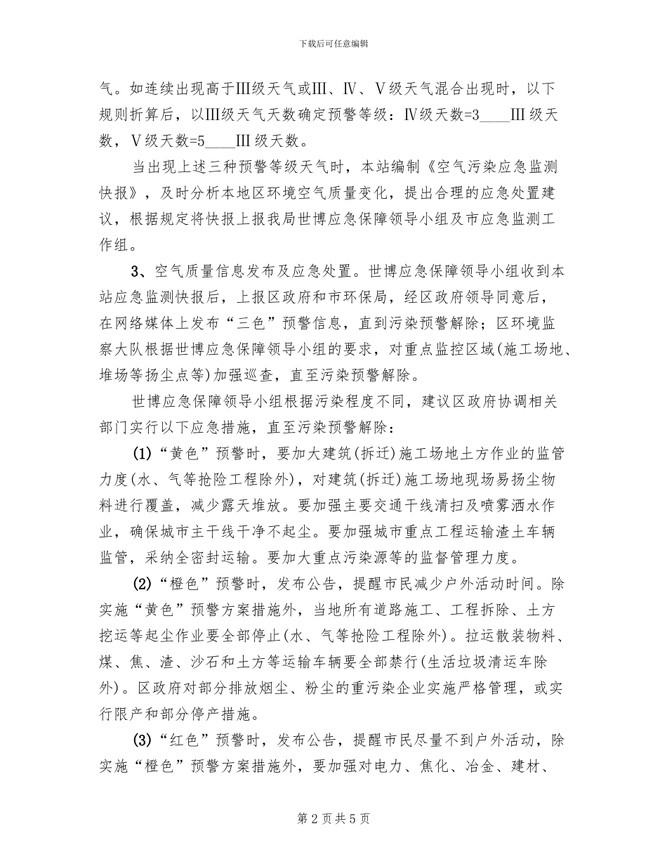 空气质量监测处置方案_第2页