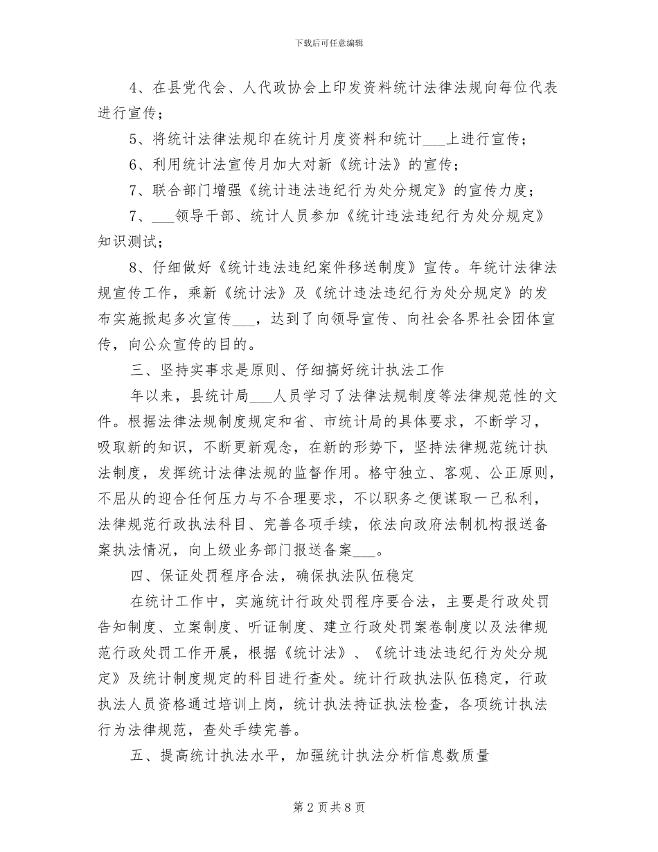 统计局执法工作2024年度总结_第2页