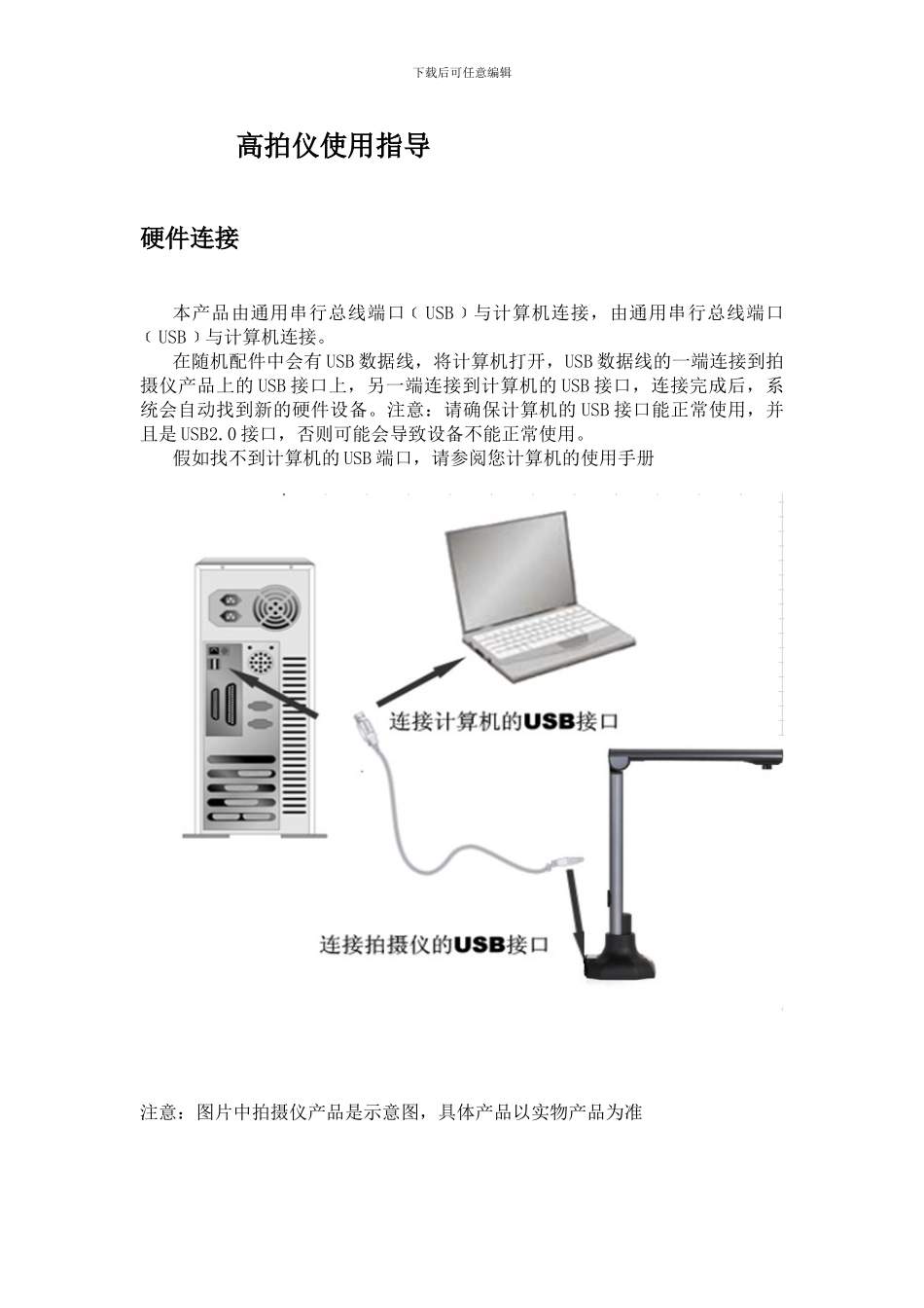 维融高拍仪作业指导书_第1页
