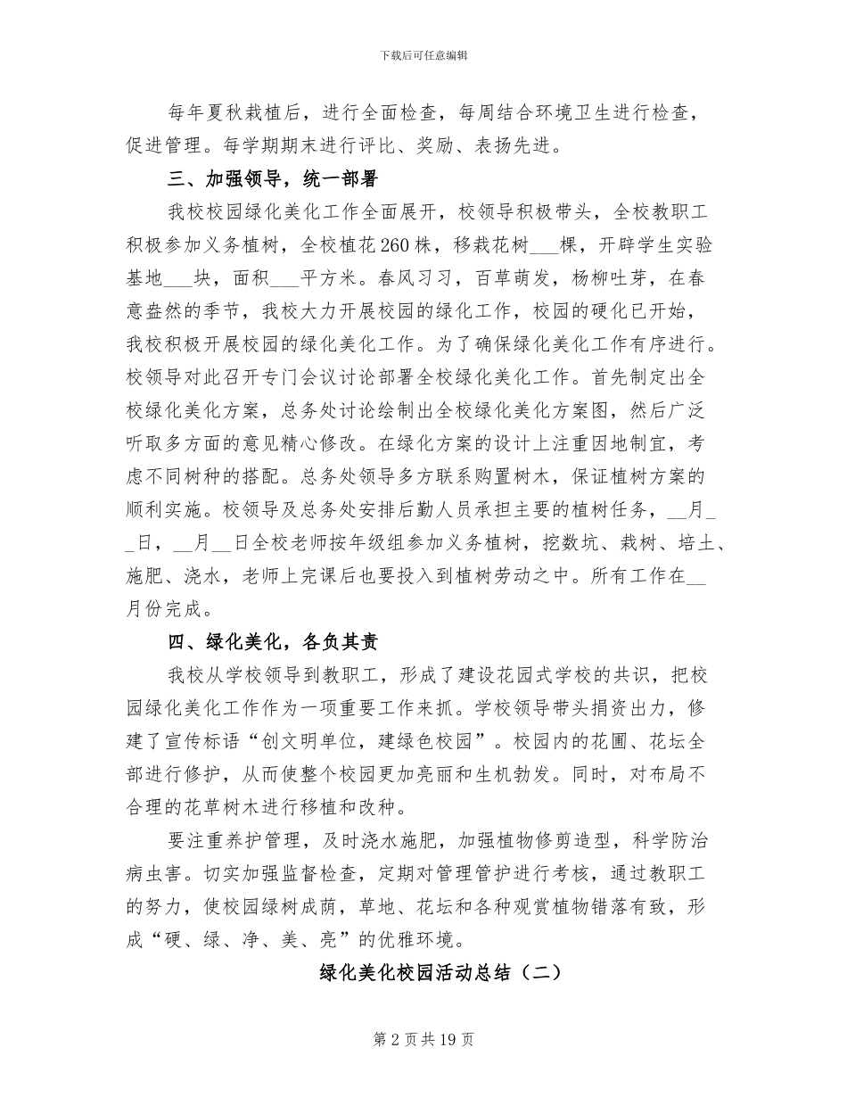 绿化美化校园活动总结2024年_第2页