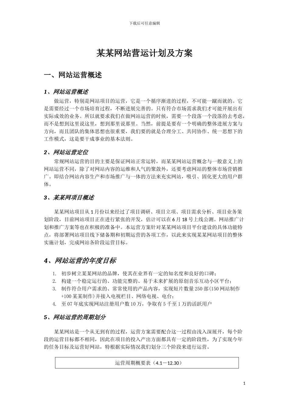 网站运营推广计划及方案_第3页