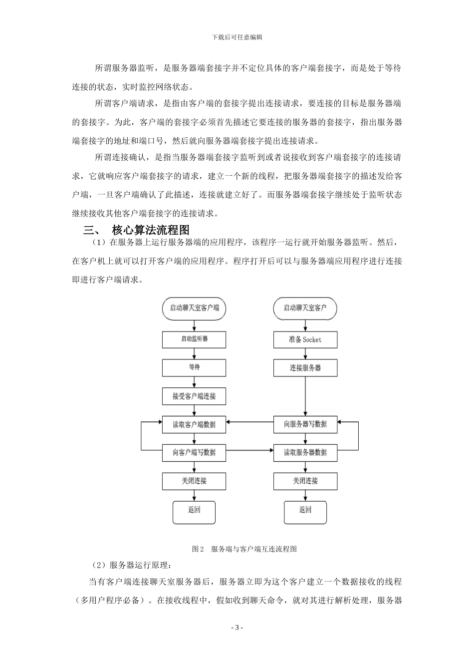 网络聊天室实现报告_第3页