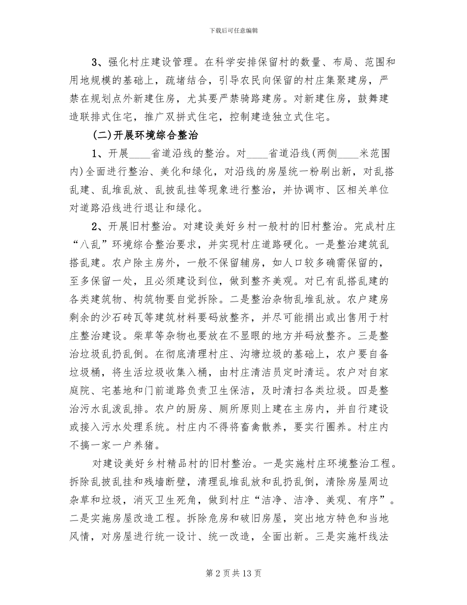 美好乡村建设资金筹措方案(2篇)_第2页