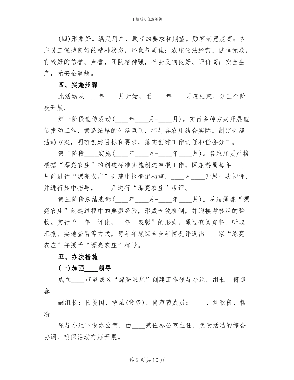 美丽农庄创建实施方案_第2页