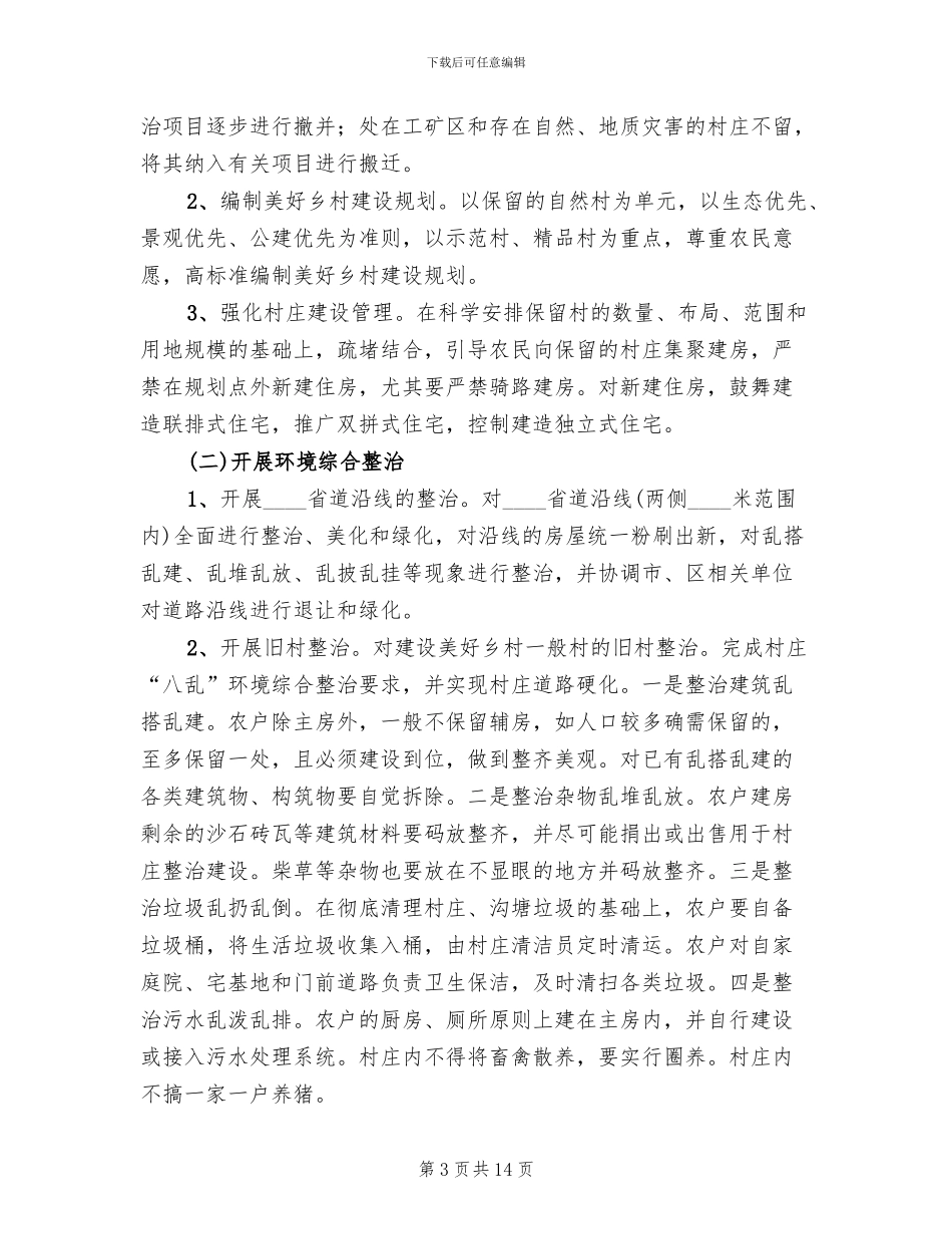 美好乡村建设资金筹措方案范本_第3页