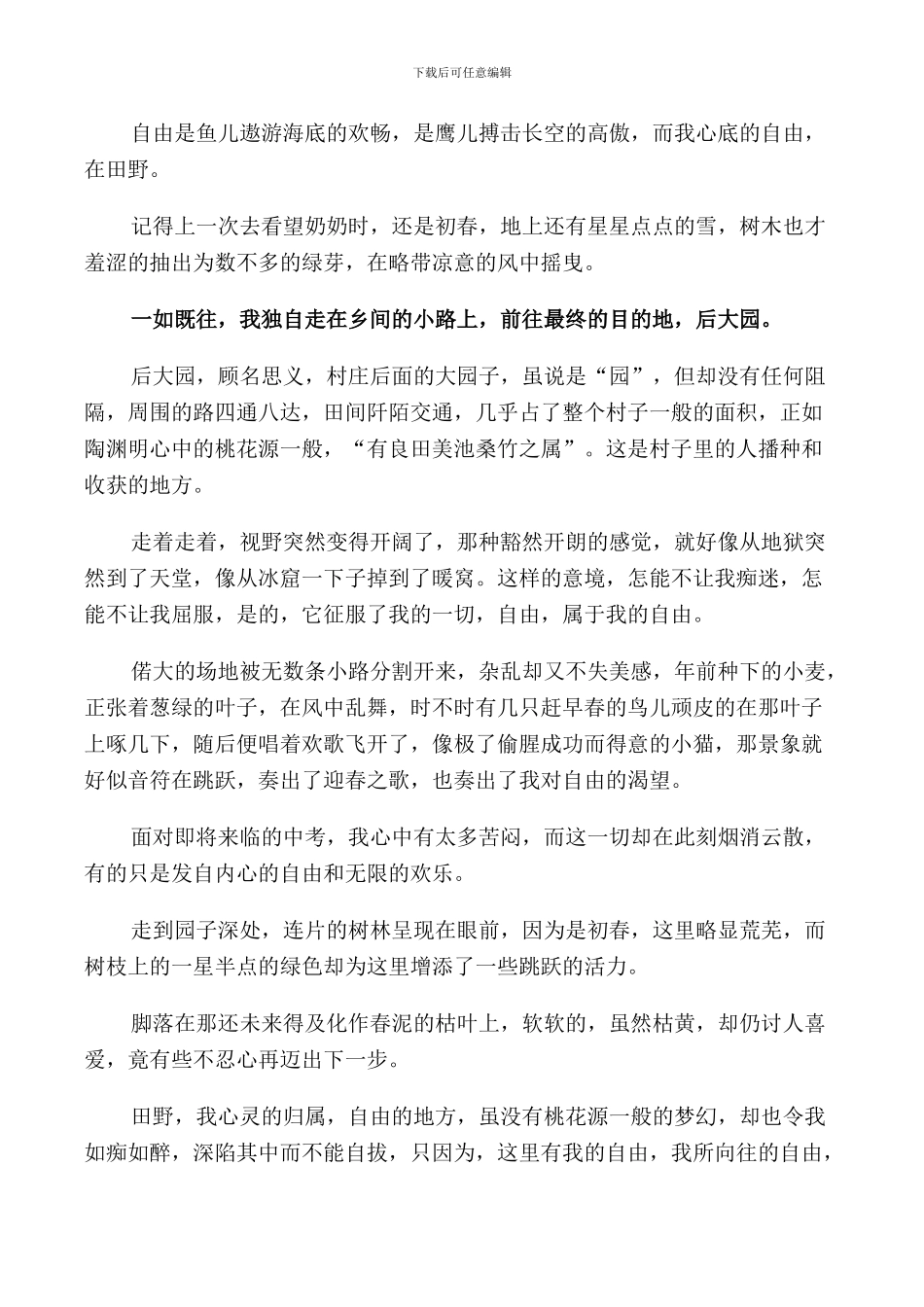 自由主题的演讲稿2024_第2页