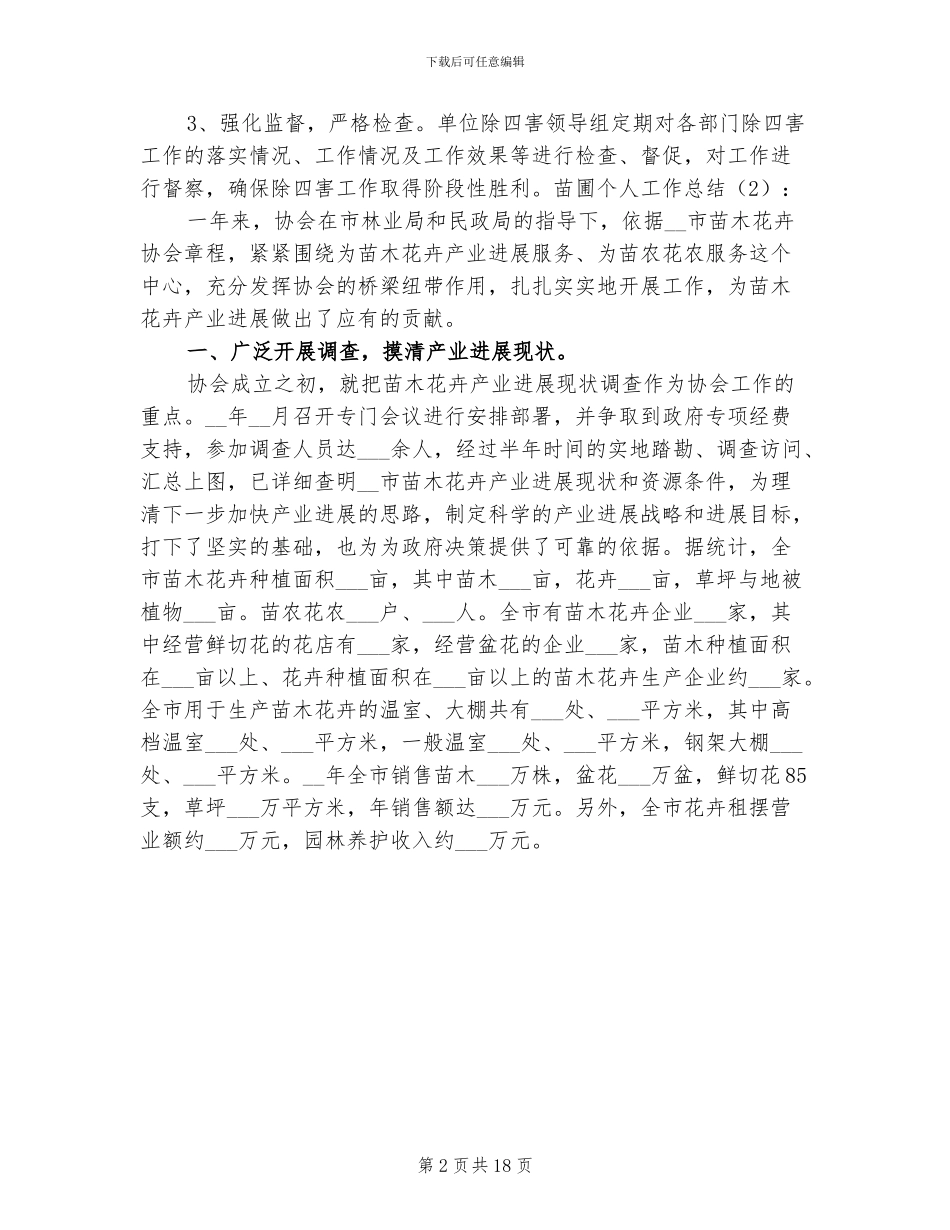 苗圃2024年个人工作总结_第2页