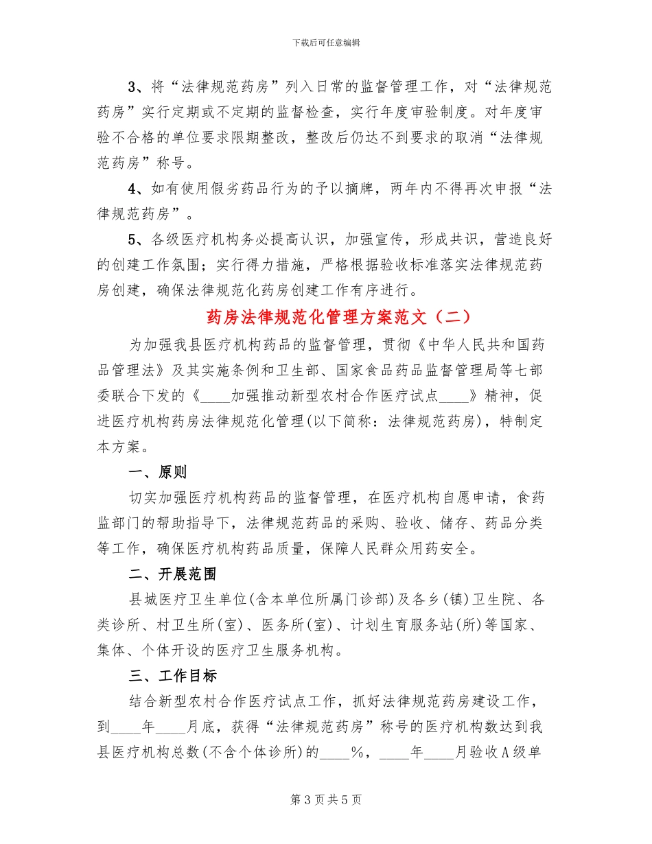 药房规范化管理方案范文_第3页