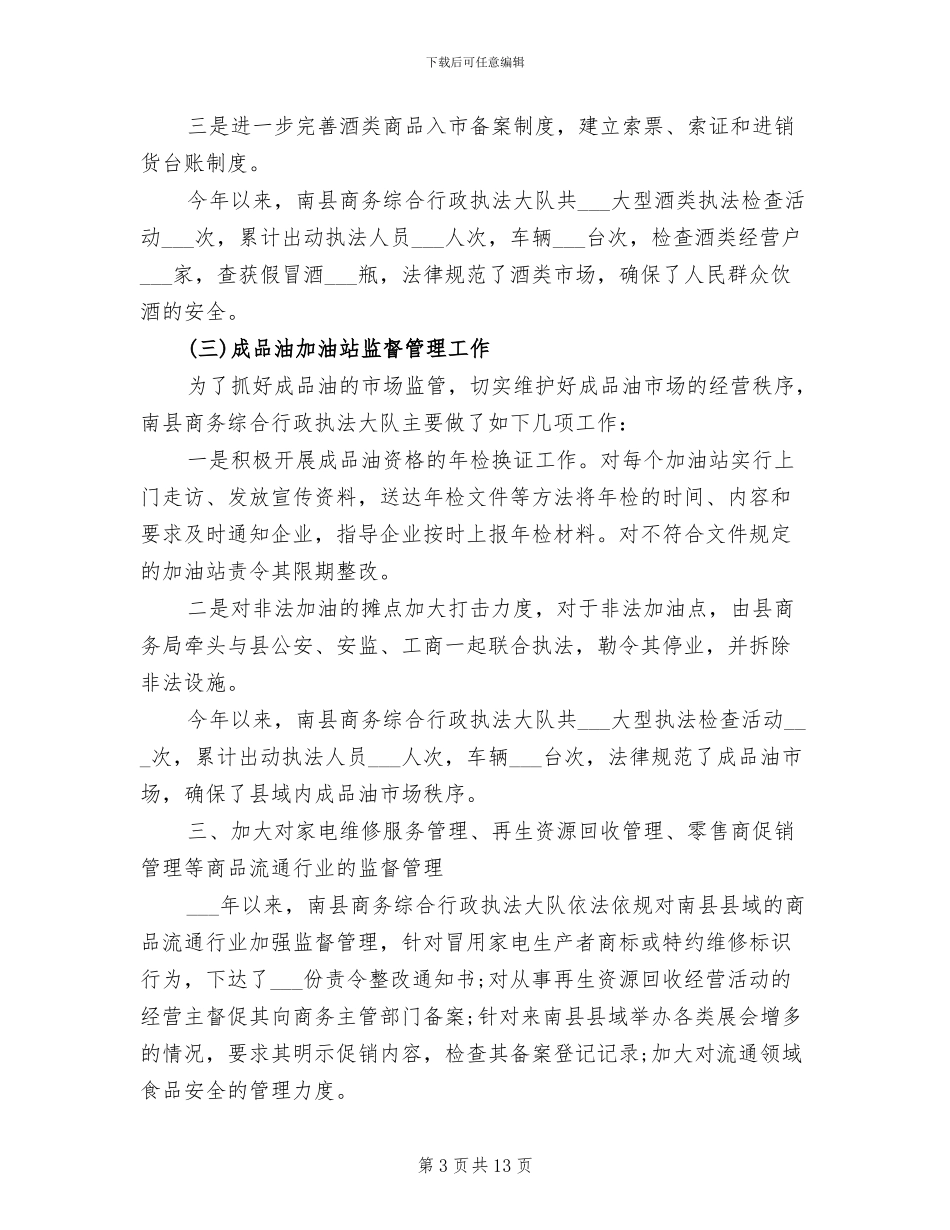 行政执法大队2024年度工作总结_第3页