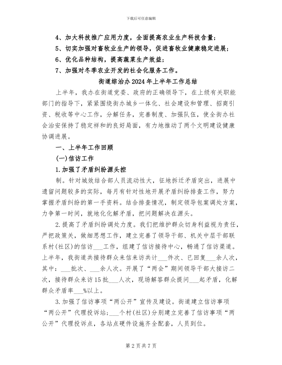 街道综合服务站2024年终工作总结_第2页