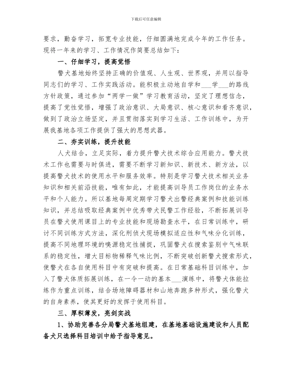 警察2024终工作总结_第3页