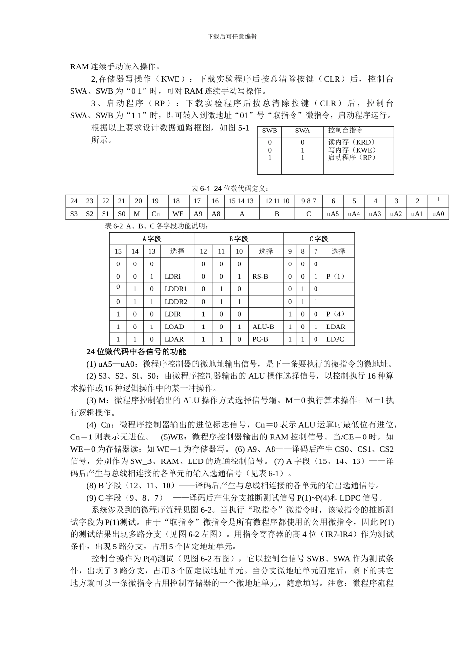 计算机组成原理实验报告_第3页