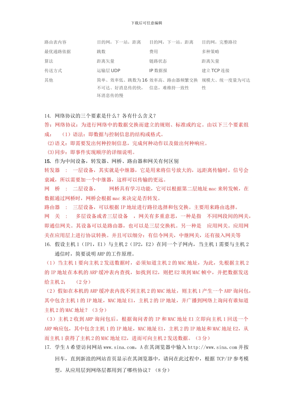 计算机网络简答题_第3页