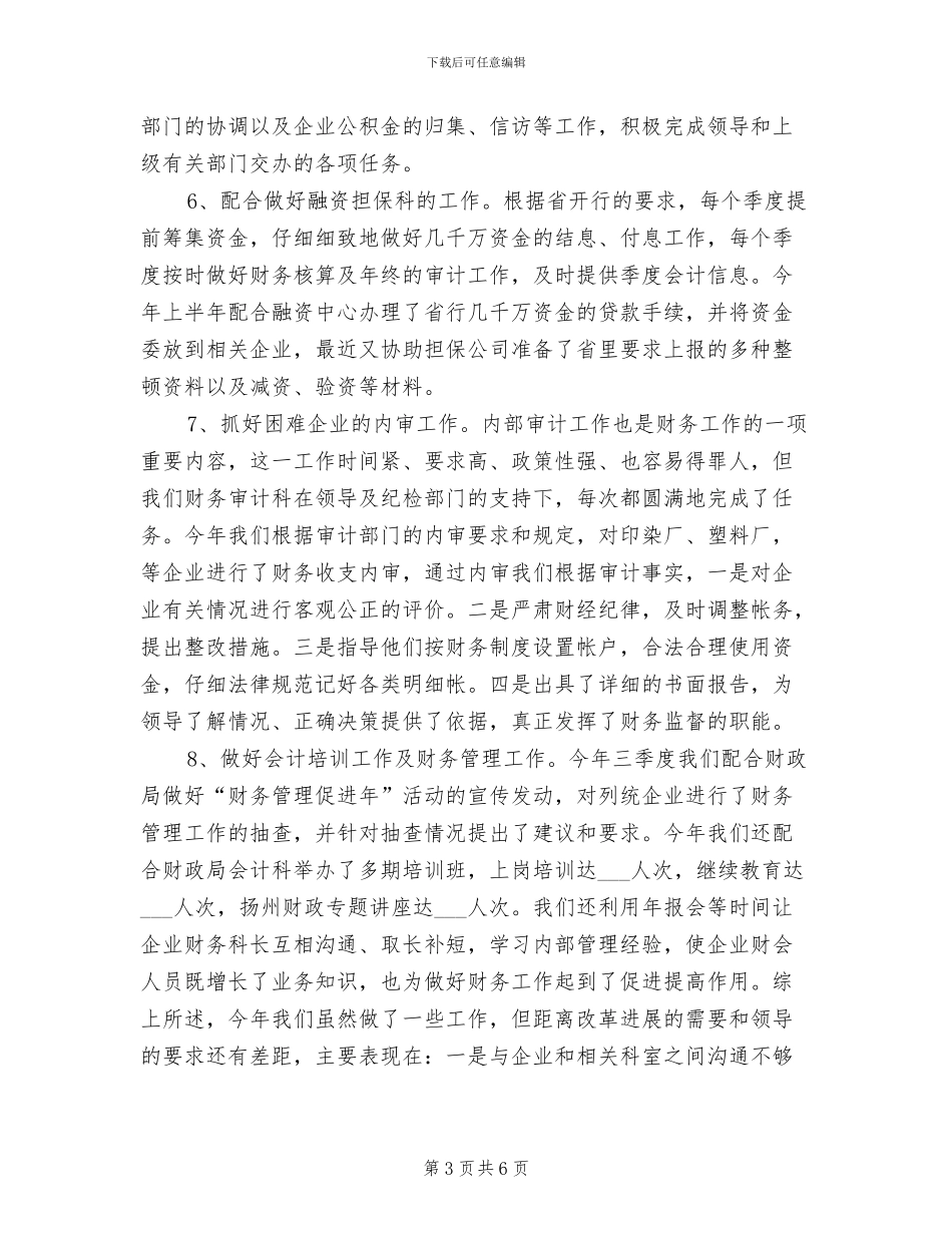 财务审计年度个人工作总结2024年_第3页