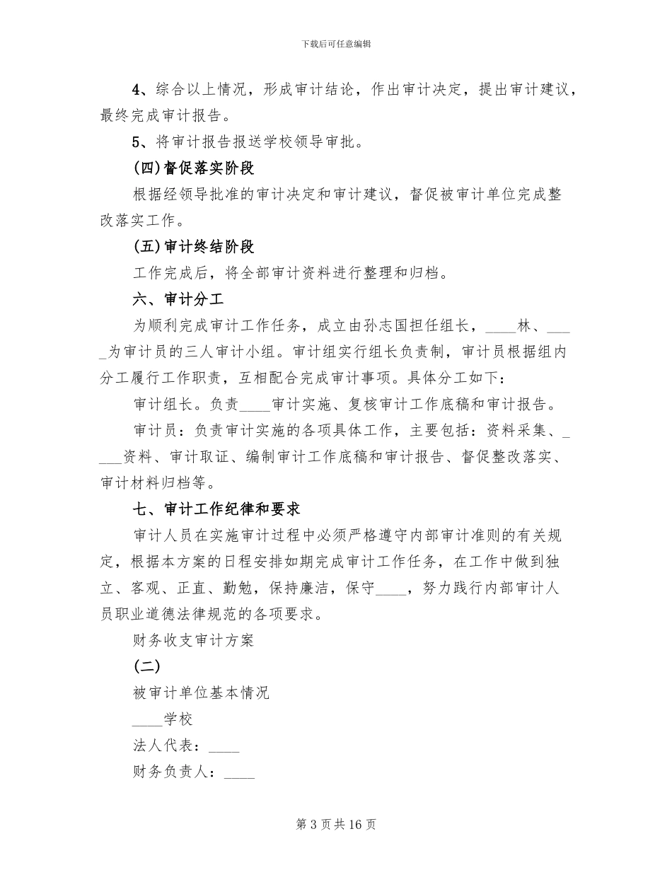 财务收支审计方案_第3页