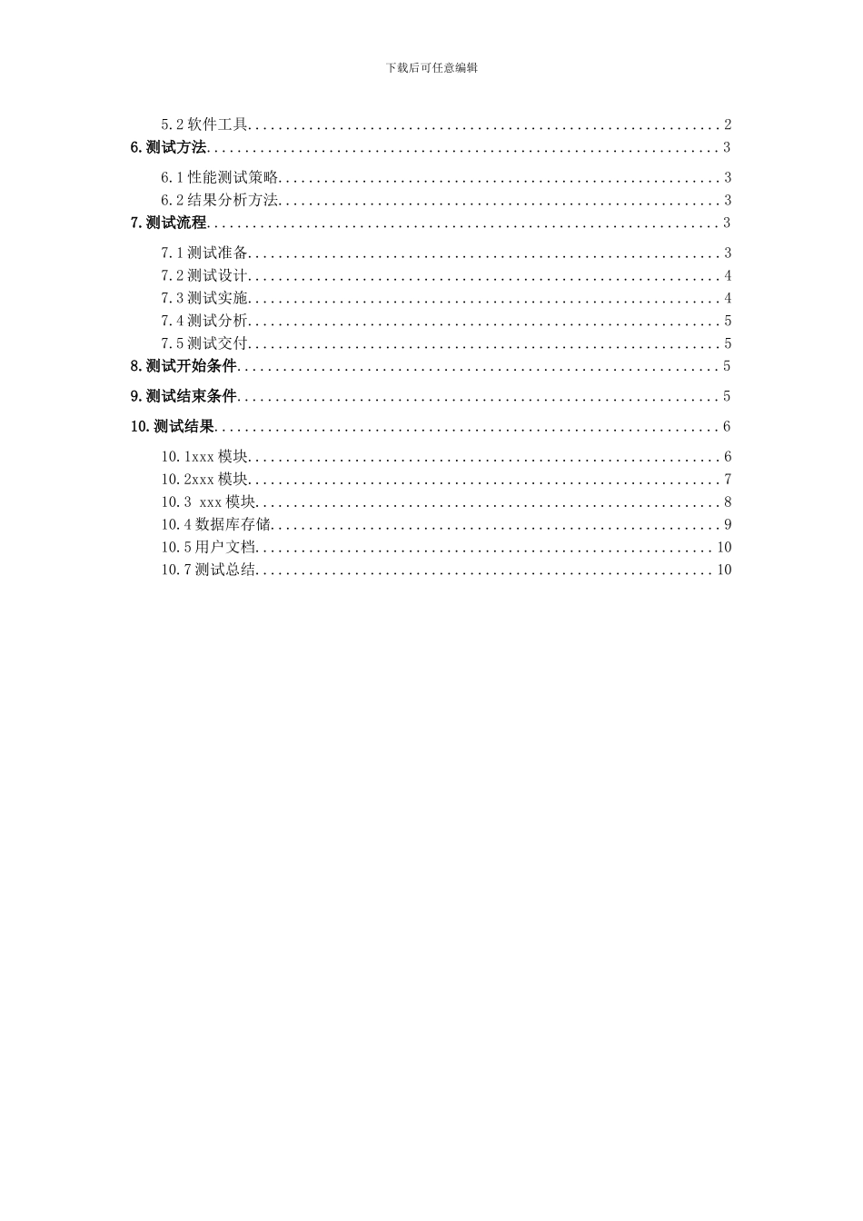 软件产品测试报告模板汇总_第2页