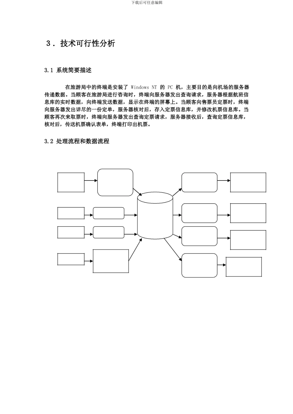 软件开发文档范例-可行性报告_第3页