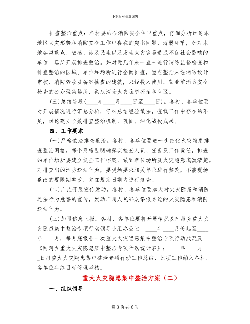 重大火灾隐患集中整治方案_第3页