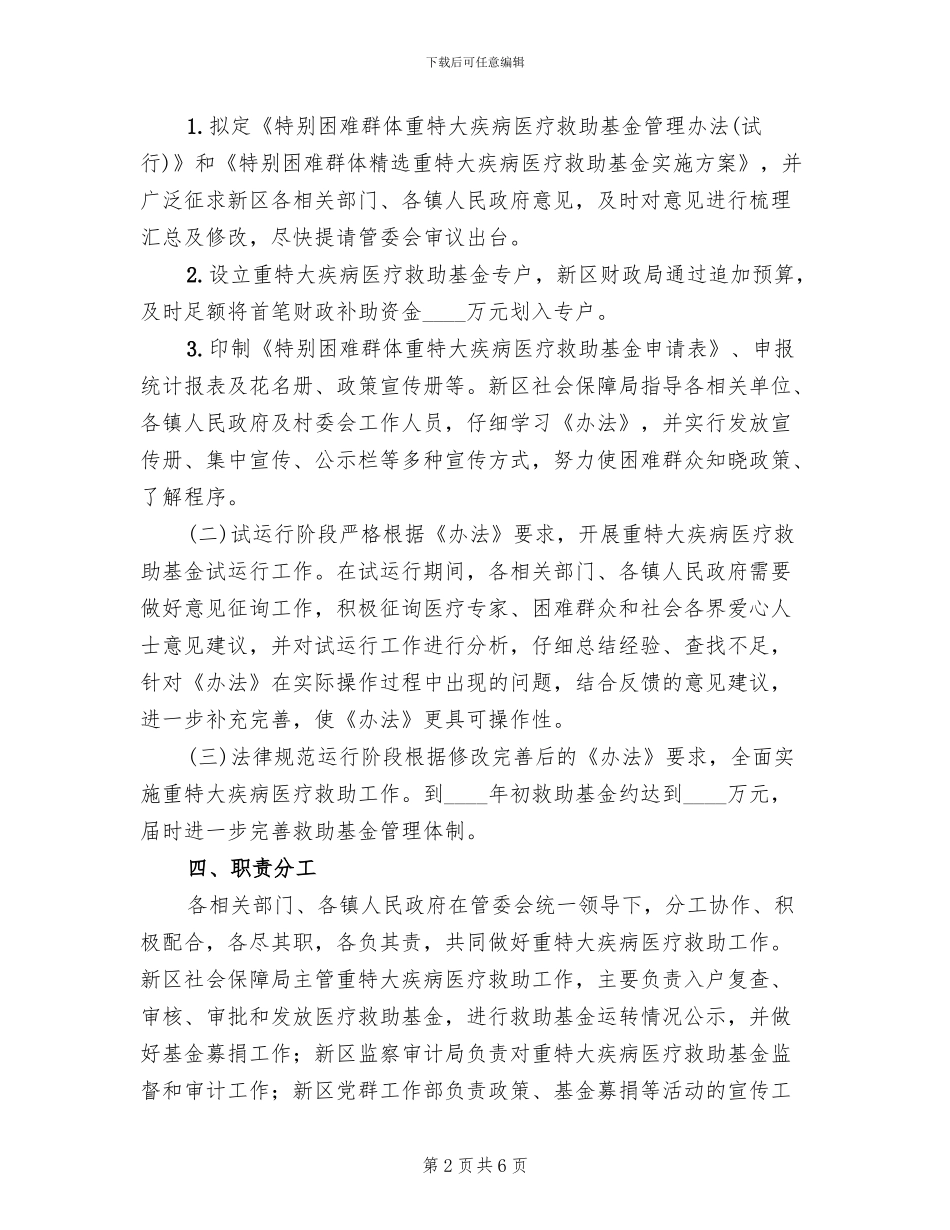 重特大疾病医疗救助基金实施方案范文_第2页