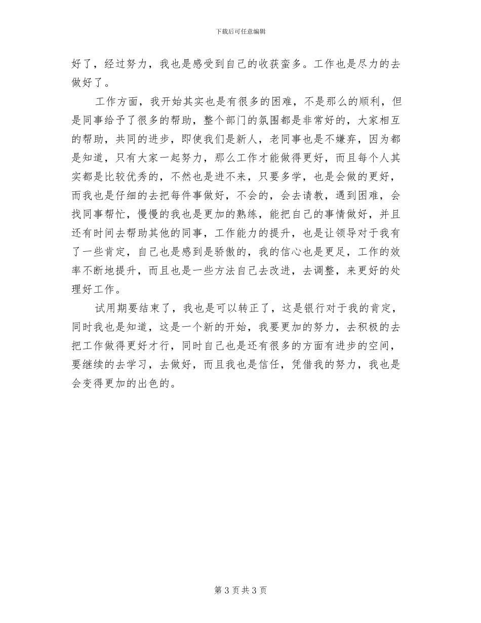 银行新员工年终工作总结2024年_第3页