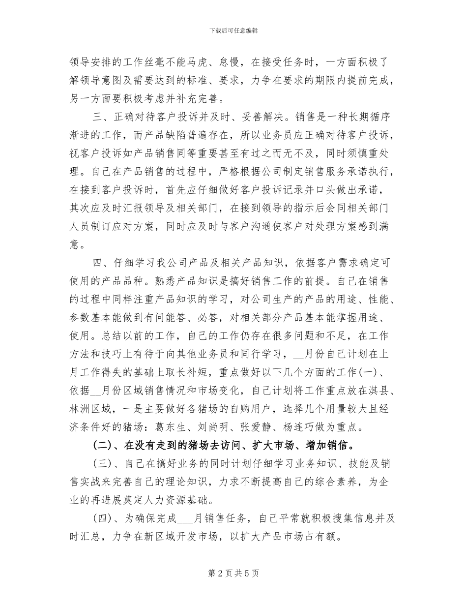 销售业务员年度工作总结2024年_第2页