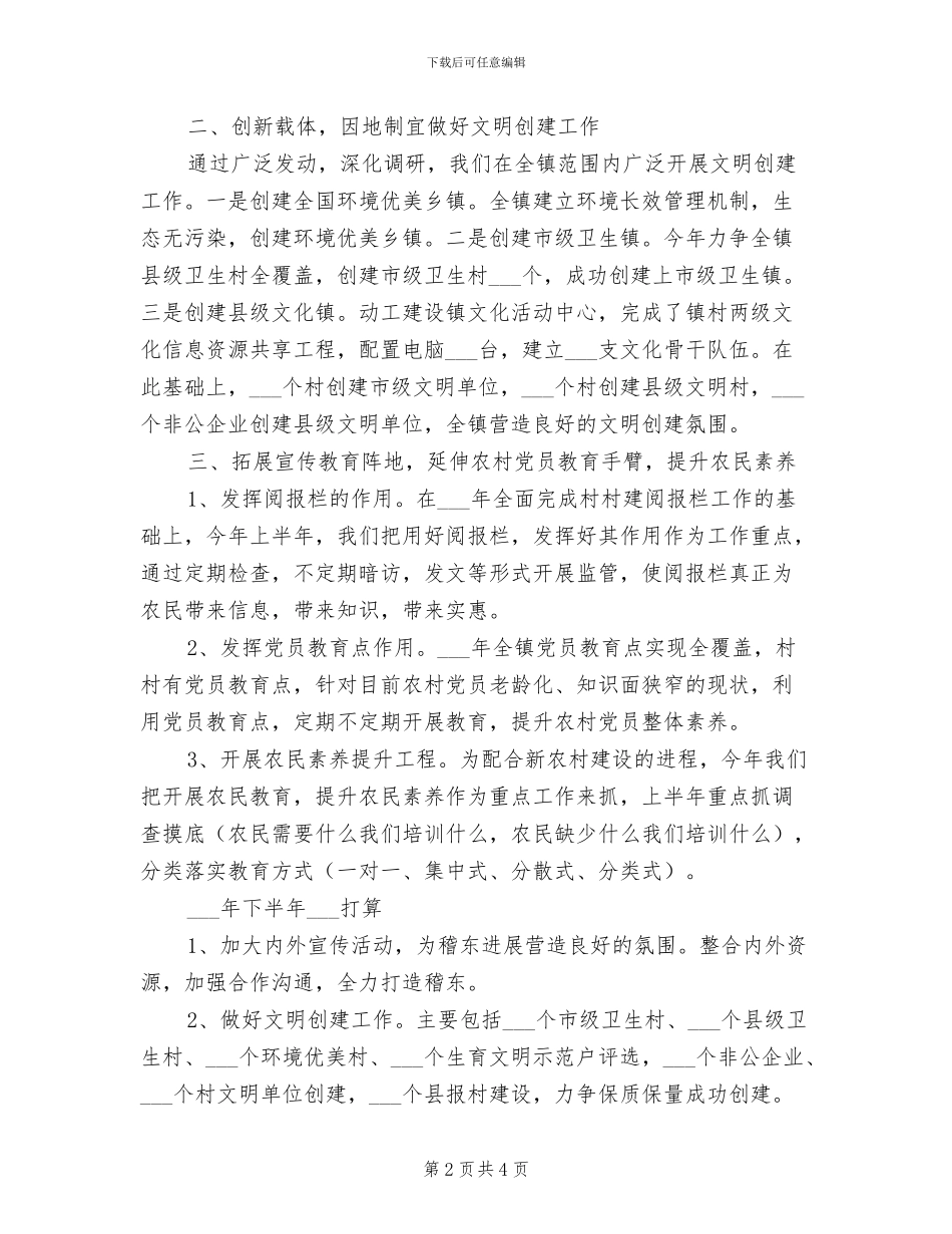 镇委2024年宣传思想工作小结_第2页