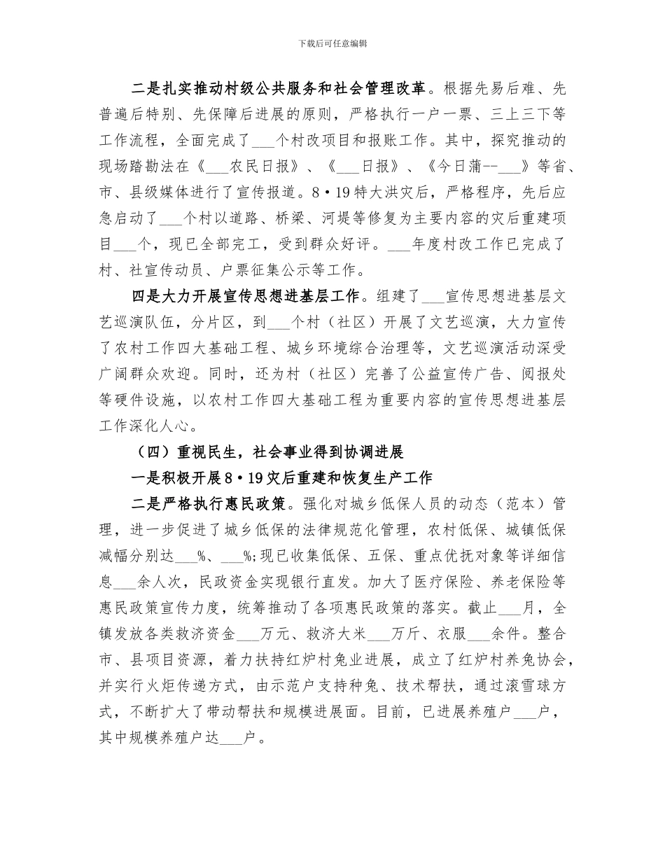 镇政府2024终工作总结_第2页