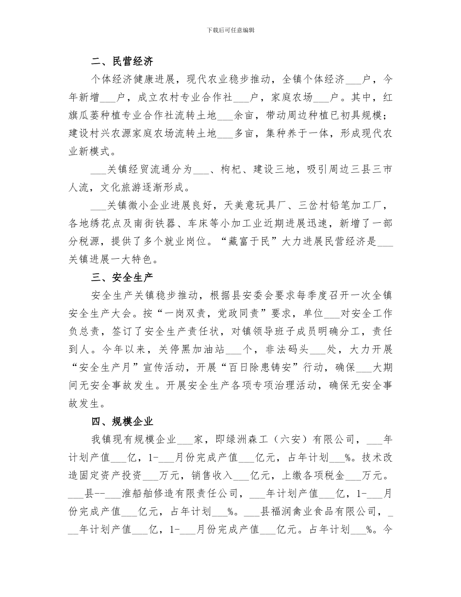 镇经发办2024年度工作总结_第2页