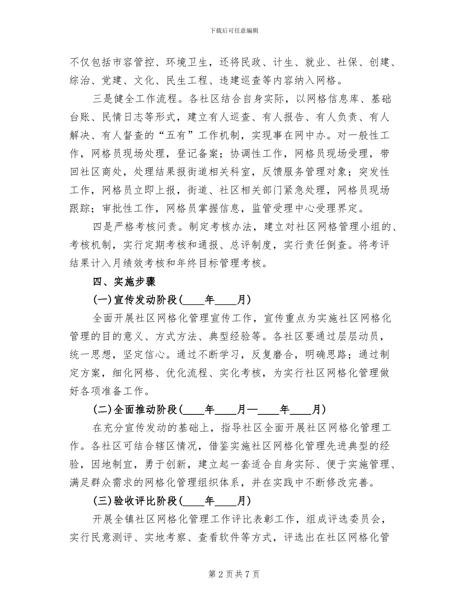 镇网格化管理活动方案范文_第2页