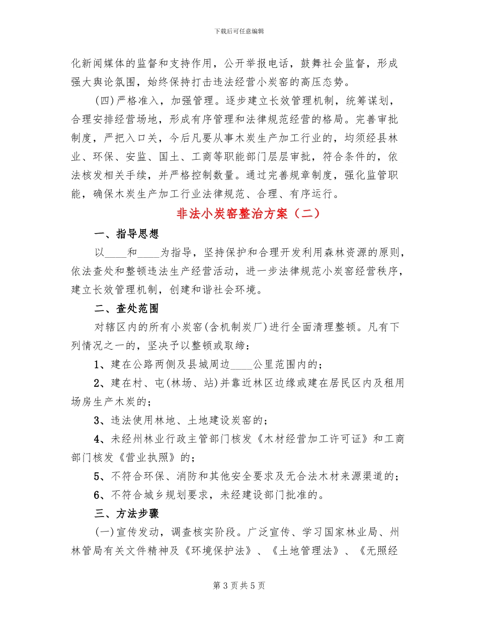 非法小炭窑整治方案_第3页