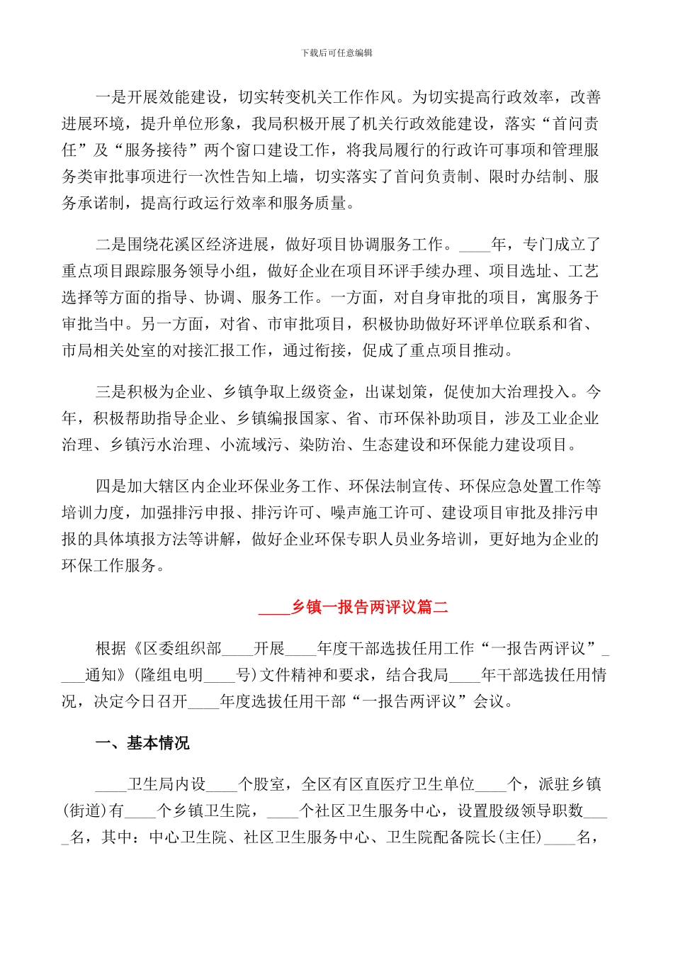 2024乡镇一报告两评议_第2页