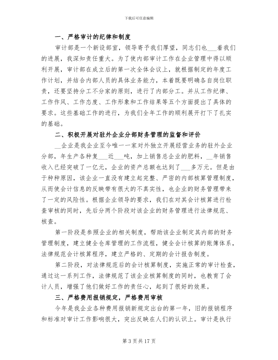 2024年企业审计年终工作总结_第3页