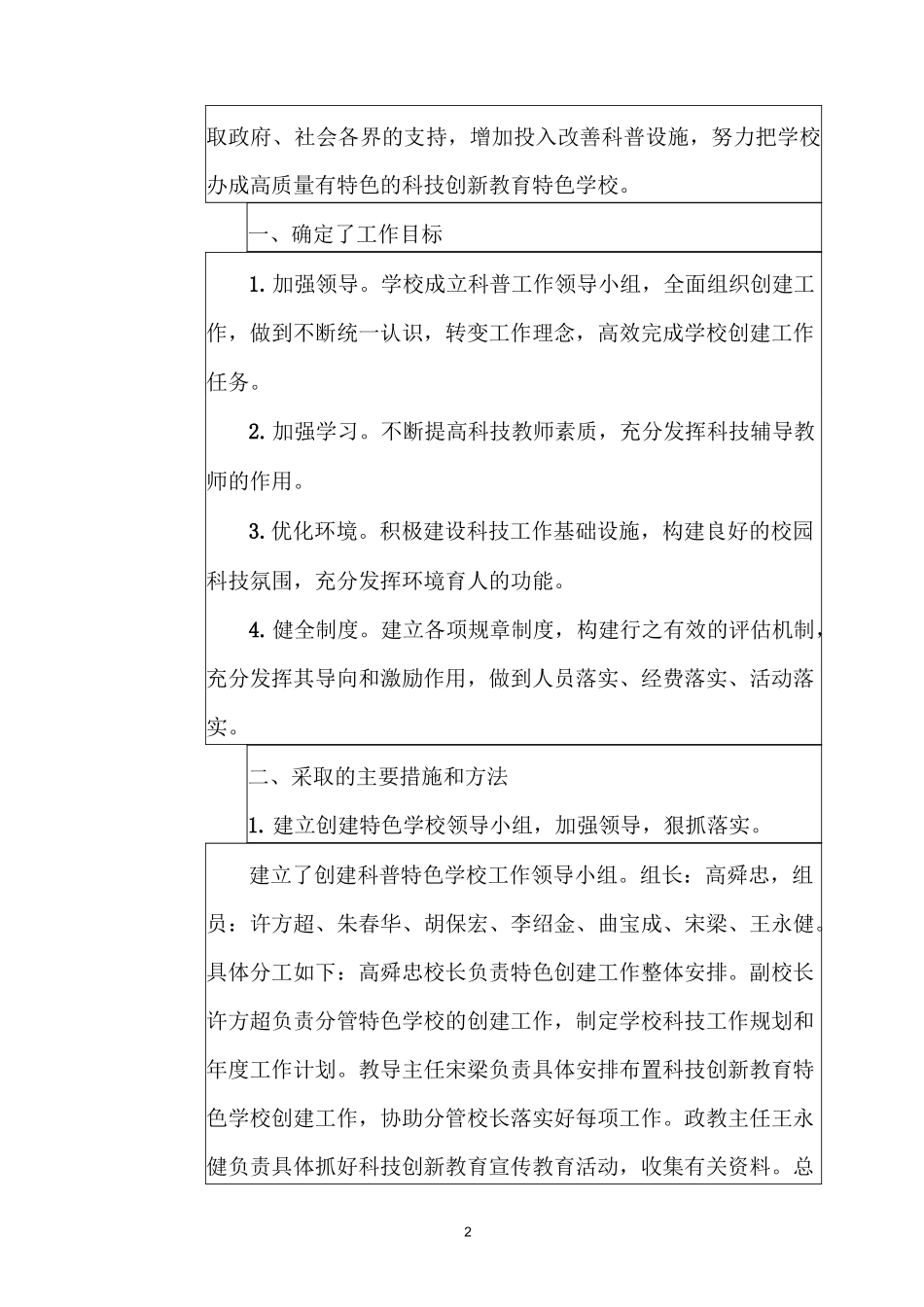 特色学校创建自评报告_第2页