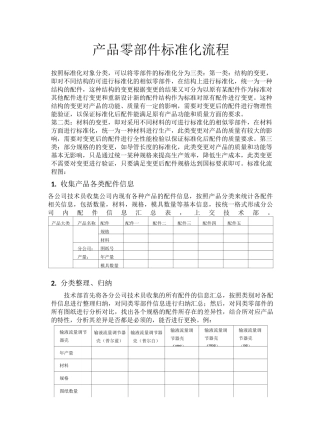 (完整版)零部件标准化流程
