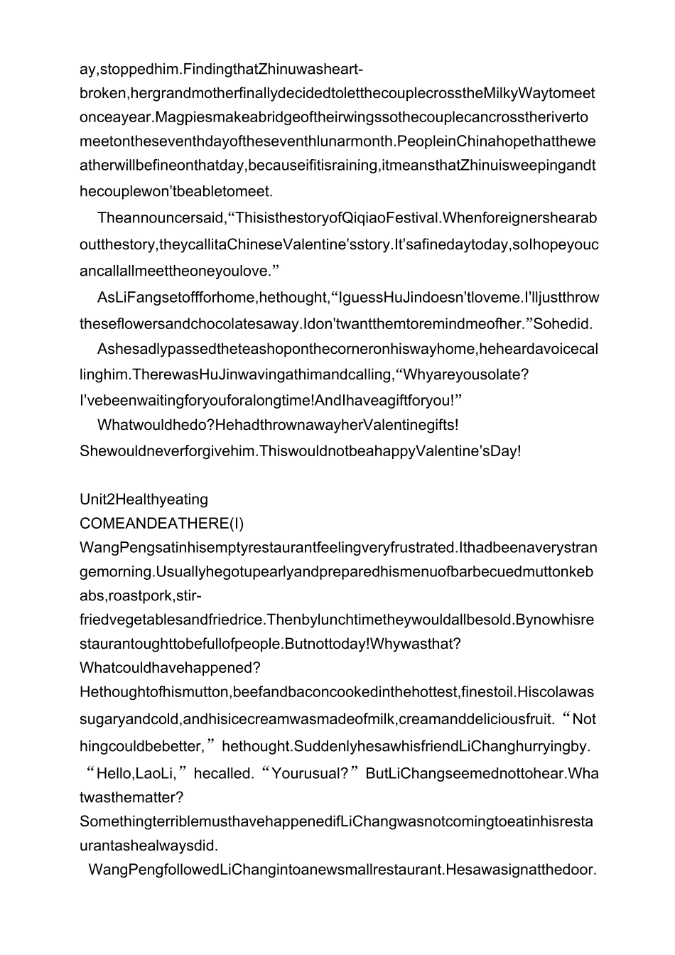 (完整word版)人教版高中英语必修三课文电子文档_第3页