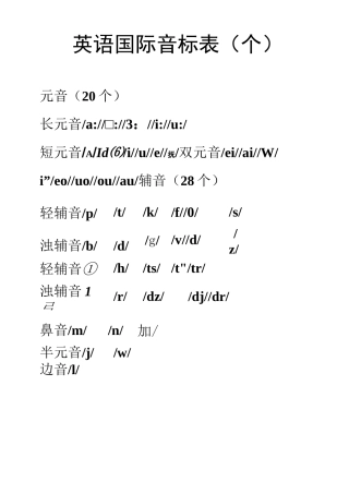 自然拼读和音标