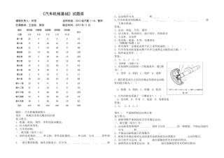 《汽车机械基础》试题库+答案
