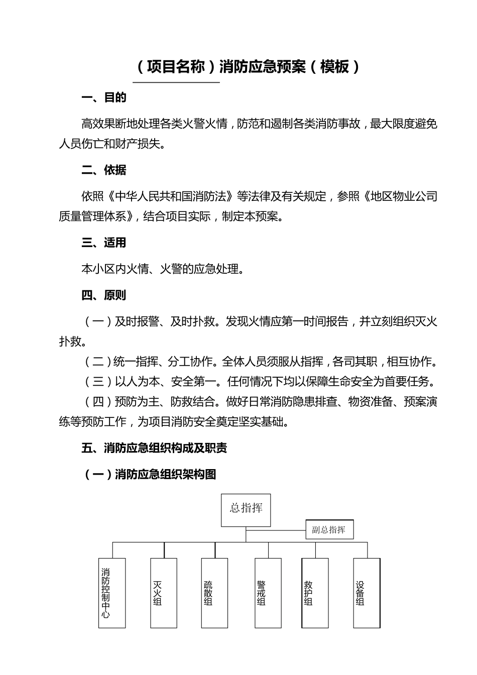 《消防应急预案》_第1页