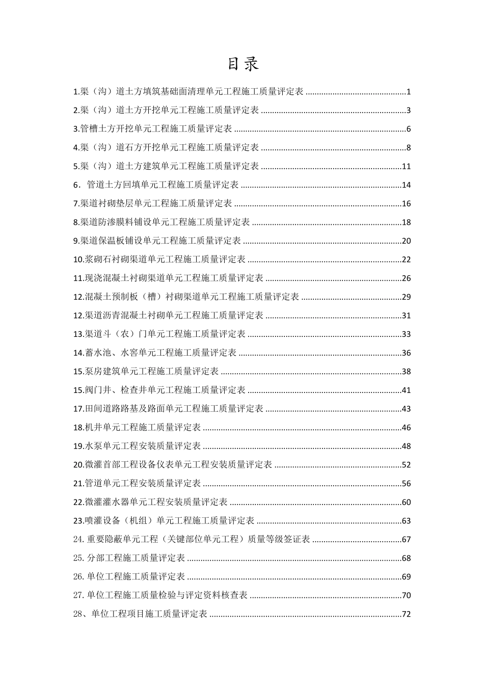 《灌溉与排水工程施工质量评定表SL7032015》_第2页