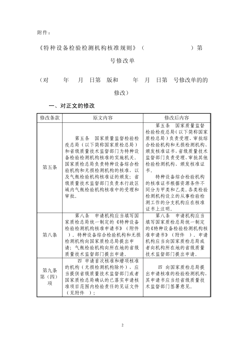 《特种设备检验检测机构核准规则》(TSGZ70012004)第2号修改单_第2页