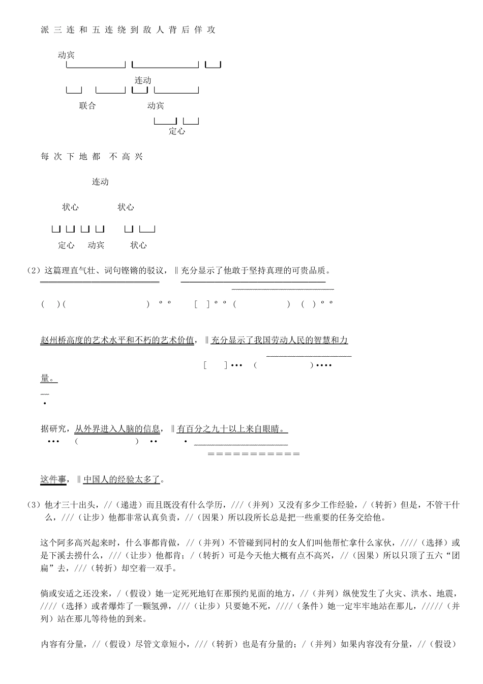 《现代汉语语法与修辞》练习题库及答案_第3页