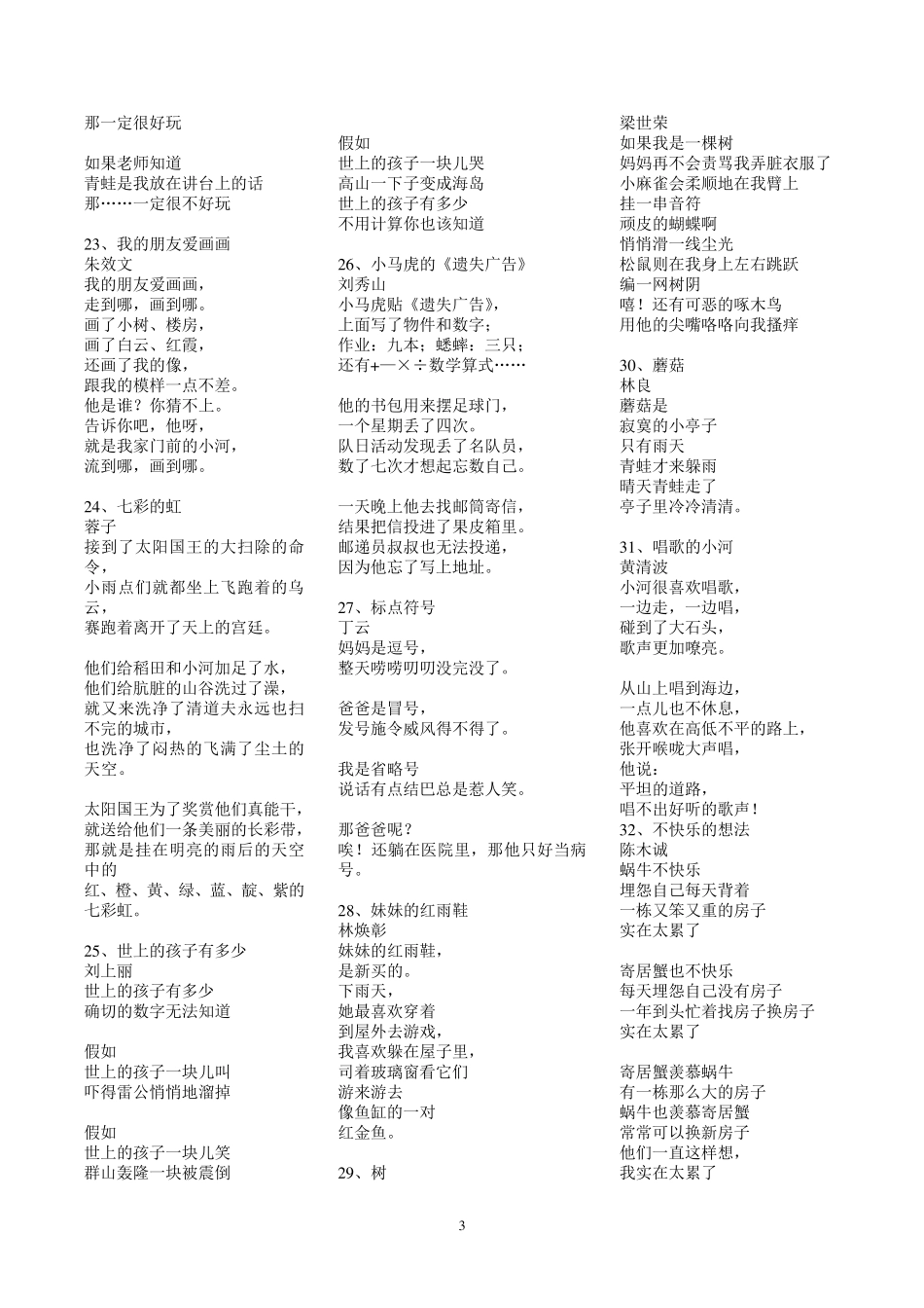 《现代诗集》_第3页