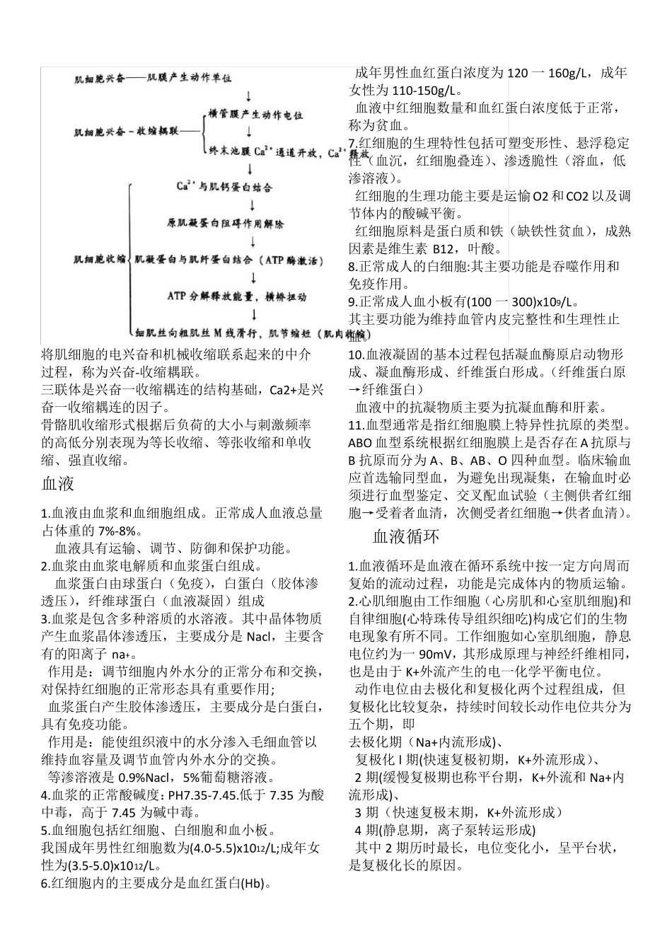 《生理学》各章知识点总结_第2页