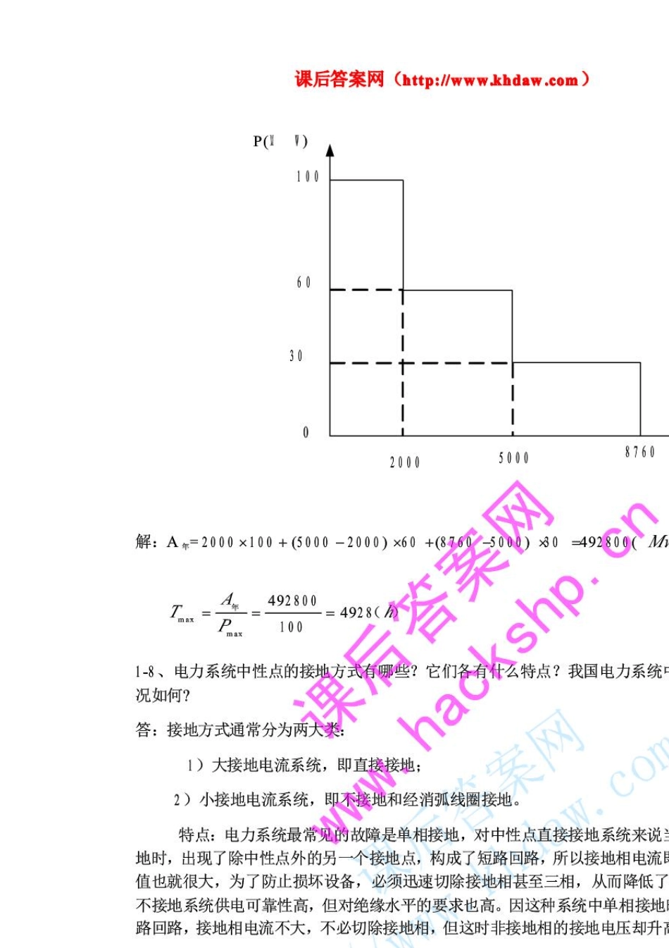 《电力系统分析》第三版(于永源杨绮雯著)课后习题答案中国电力出版社_第3页