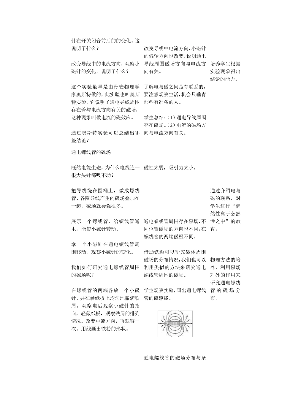 《电生磁》教学设计_第3页